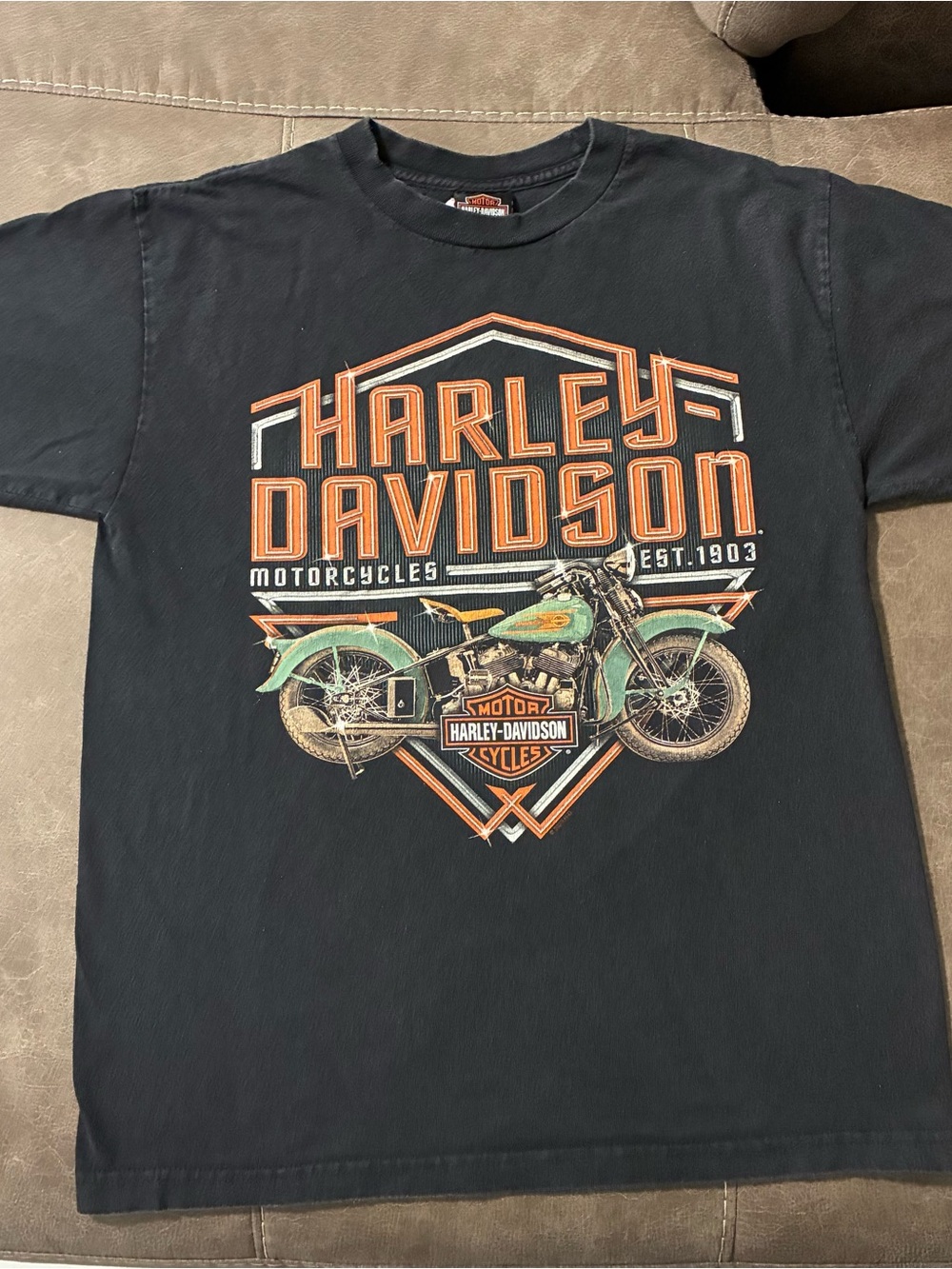 Y2K Vintage Harley Davidson Shirt M Black